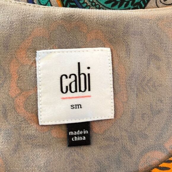 CAbi Arabesque Medallion Tank Top #3082 Small - Picture 4 of 5